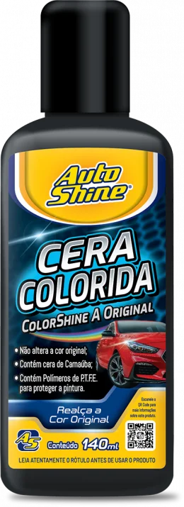 CERA COLORSHINE PRETO - 12 X 140ML
